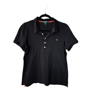 Ralph Lauren Women’s Black Polo Shirt Classic Style Size XL